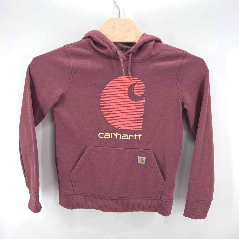 Carhartt Rain Defender Hoodie Womens S Relaxed Fit Graphic Utility Workwear